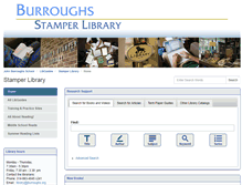 Tablet Screenshot of library.jburroughs.org