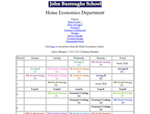 Tablet Screenshot of homeec.jburroughs.org